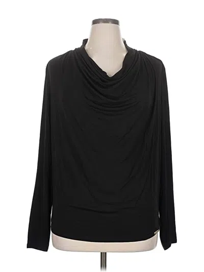 Pre-owned Michael Michael Kors Long Sleeve Blouse In Black
