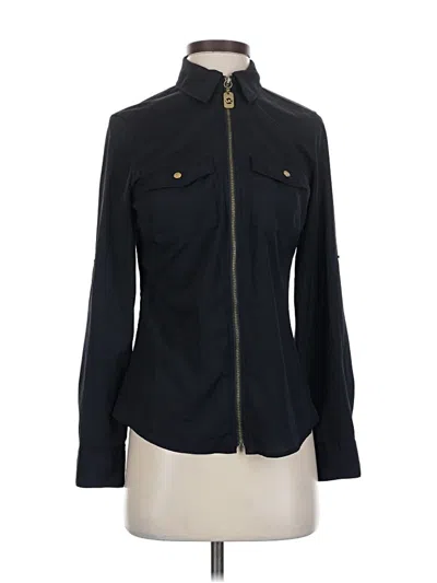 Pre-owned Michael Michael Kors Long Sleeve Blouse In Black