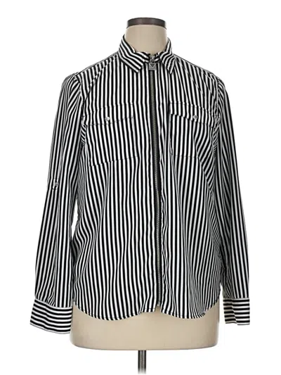 Pre-owned Michael Michael Kors Long Sleeve Blouse In Black