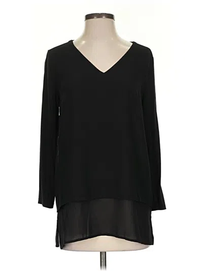 Pre-owned Michael Michael Kors Long Sleeve Blouse In Black
