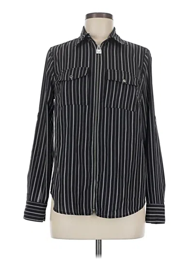 Pre-owned Michael Michael Kors Long Sleeve Blouse In Black