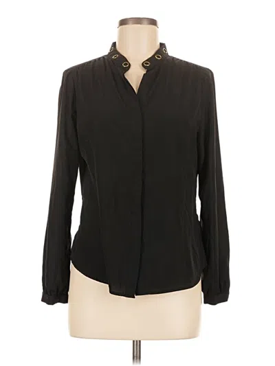 Pre-owned Michael Michael Kors Long Sleeve Blouse In Black
