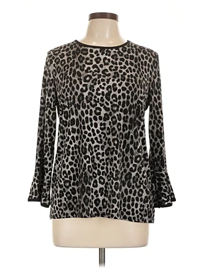 Pre-owned Michael Michael Kors Long Sleeve Blouse In Black