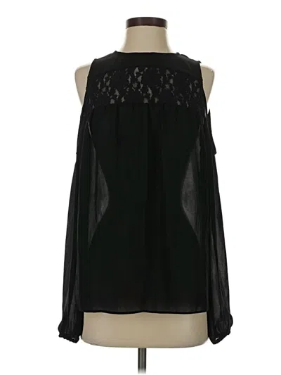 Pre-owned Michael Michael Kors Long Sleeve Blouse In Black