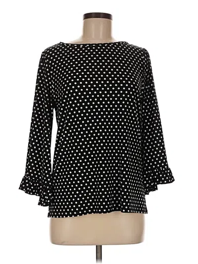 Pre-owned Michael Michael Kors Long Sleeve Blouse In Black
