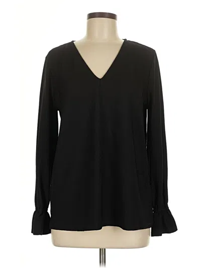 Pre-owned Michael Michael Kors Long Sleeve Blouse In Black