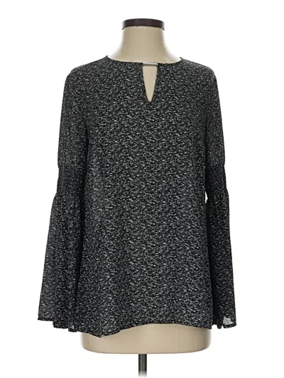 Pre-owned Michael Michael Kors Long Sleeve Blouse In Black