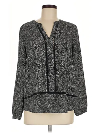 Pre-owned Michael Michael Kors Long Sleeve Blouse In Black