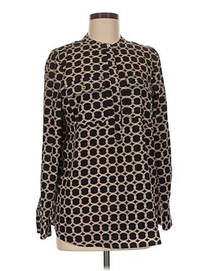Pre-owned Michael Michael Kors Long Sleeve Blouse In Black