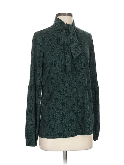 Pre-owned Michael Michael Kors Long Sleeve Blouse In Blue