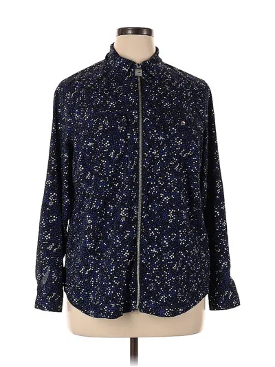 Pre-owned Michael Michael Kors Long Sleeve Blouse In Blue