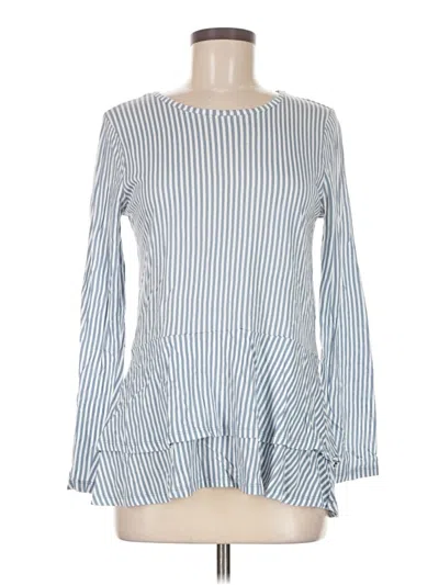 Pre-owned Michael Michael Kors Long Sleeve Blouse In Blue