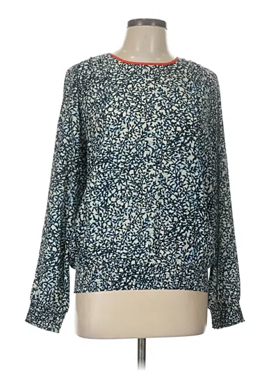 Pre-owned Michael Michael Kors Long Sleeve Blouse In Blue