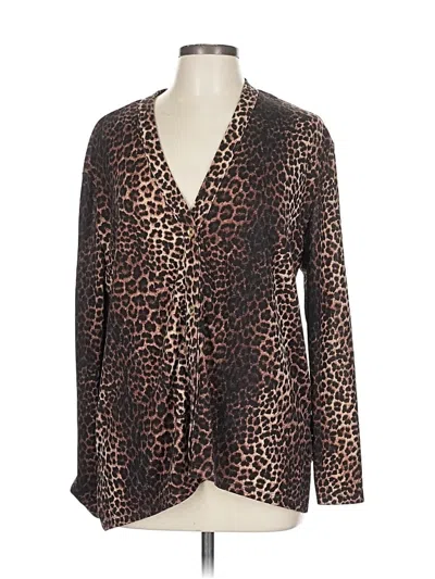 Pre-owned Michael Michael Kors Long Sleeve Blouse In Brown