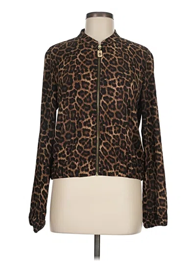 Pre-owned Michael Michael Kors Long Sleeve Blouse In Brown