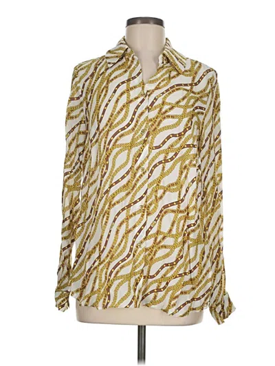 Michael Michael Kors Long Sleeve Blouse In Black