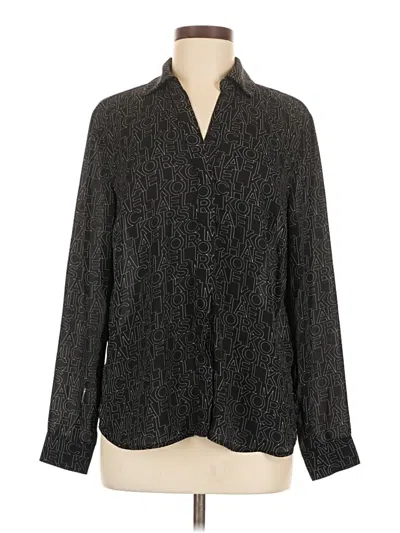 Pre-owned Michael Michael Kors Long Sleeve Blouse In Gray