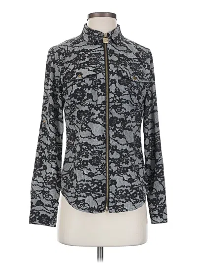 Pre-owned Michael Michael Kors Long Sleeve Blouse In Gray