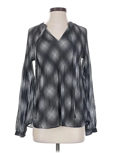 Pre-owned Michael Michael Kors Long Sleeve Blouse In Gray