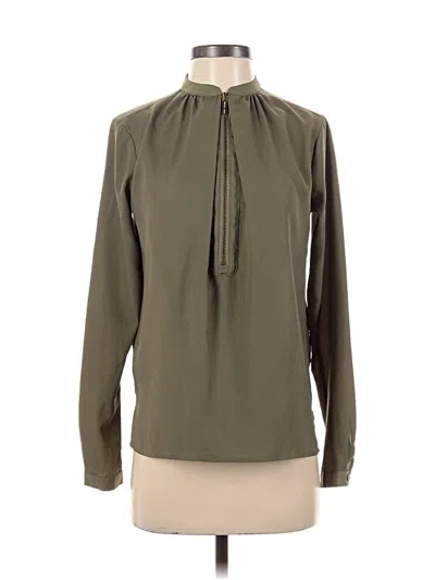 Pre-owned Michael Michael Kors Long Sleeve Blouse In Green