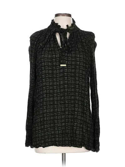 Pre-owned Michael Michael Kors Long Sleeve Blouse In Green