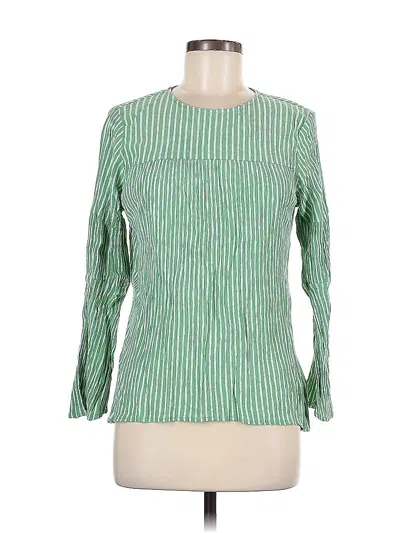 Pre-owned Michael Michael Kors Long Sleeve Blouse In Green