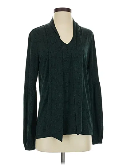 Pre-owned Michael Michael Kors Long Sleeve Blouse In Green