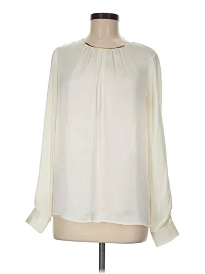 Pre-owned Michael Michael Kors Long Sleeve Blouse In Ivory