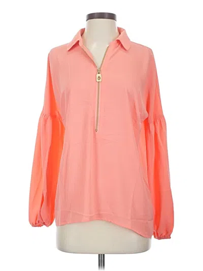 Michael Michael Kors Long Sleeve Blouse In Multi
