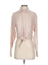 Michael Michael Kors Long Sleeve Blouse In Pink