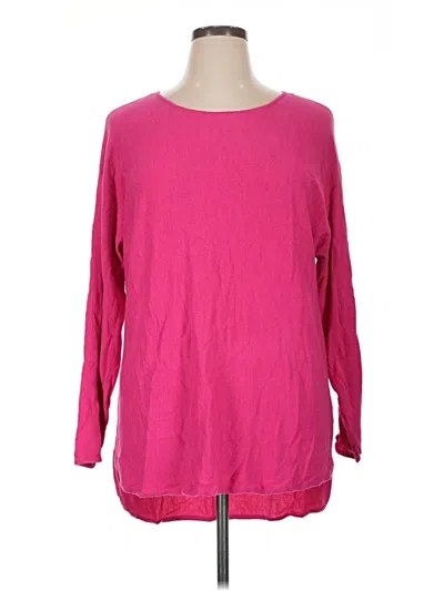 Pre-owned Michael Michael Kors Long Sleeve Blouse In Pink