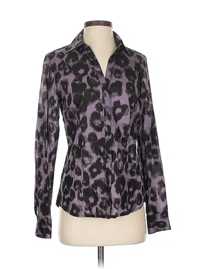 Pre-owned Michael Michael Kors Long Sleeve Blouse In Purple