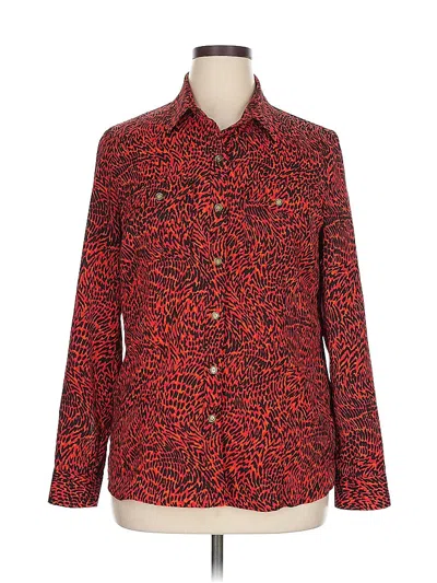 Pre-owned Michael Michael Kors Long Sleeve Blouse In Red