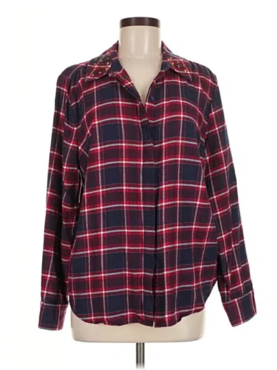 Pre-owned Michael Michael Kors Long Sleeve Blouse In Red