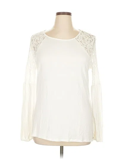 Pre-owned Michael Michael Kors Long Sleeve Blouse In White
