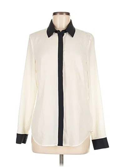 Pre-owned Michael Michael Kors Long Sleeve Blouse In White