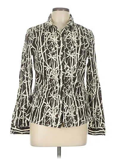 Pre-owned Michael Michael Kors Long Sleeve Blouse In White