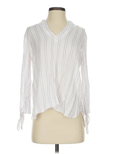 Michael Michael Kors Long Sleeve Blouse In White