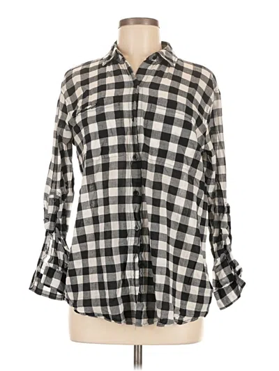 Pre-owned Michael Michael Kors Long Sleeve Button Down Shirt In Black