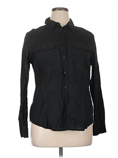 Pre-owned Michael Michael Kors Long Sleeve Button Down Shirt In Black