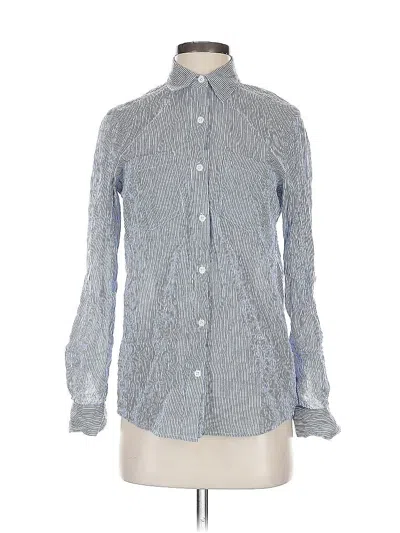 Pre-owned Michael Michael Kors Long Sleeve Button Down Shirt In Blue