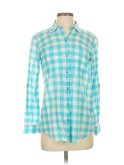 Pre-owned Michael Michael Kors Long Sleeve Button Down Shirt In Blue