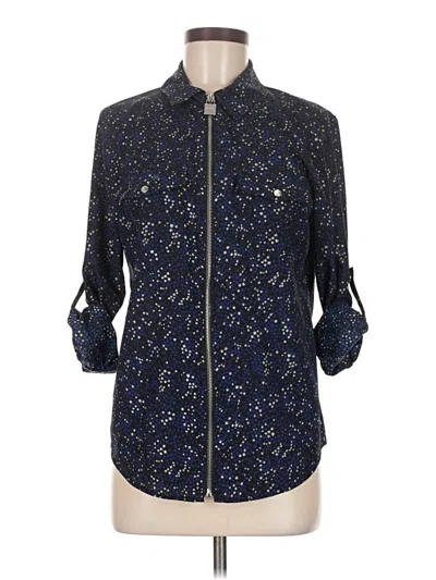 Pre-owned Michael Michael Kors Long Sleeve Button Down Shirt In Blue