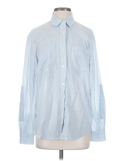 Pre-owned Michael Michael Kors Long Sleeve Button Down Shirt In Blue