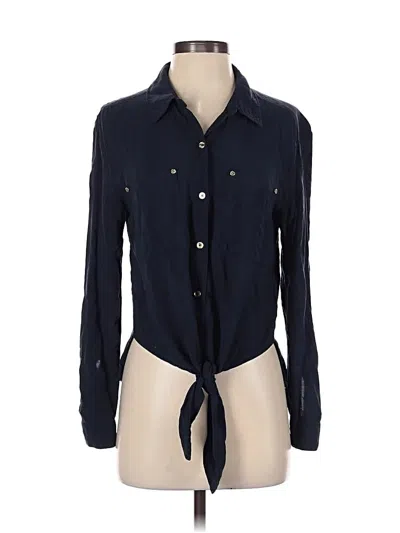 Pre-owned Michael Michael Kors Long Sleeve Button Down Shirt In Blue