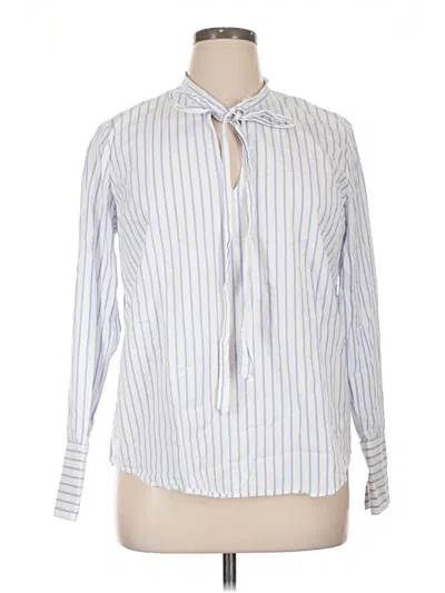 Pre-owned Michael Michael Kors Long Sleeve Button Down Shirt In Blue
