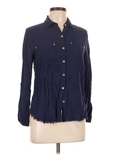 Pre-owned Michael Michael Kors Long Sleeve Button Down Shirt In Blue