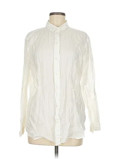 Pre-owned Michael Michael Kors Long Sleeve Button Down Shirt In Ivory
