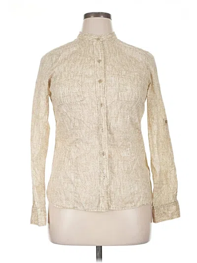 Pre-owned Michael Michael Kors Long Sleeve Button Down Shirt In Ivory