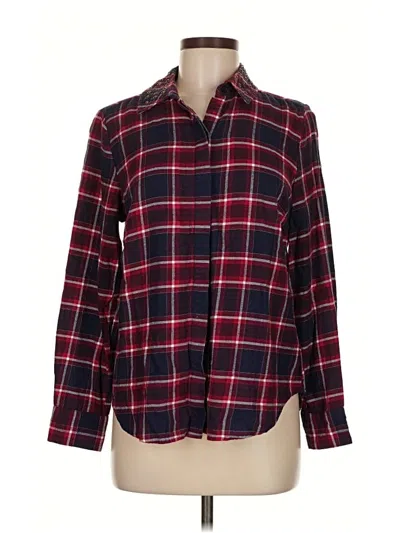 Pre-owned Michael Michael Kors Long Sleeve Button Down Shirt In Red